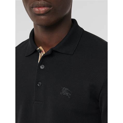 burberry black poli|Burberry men's polo outlet.